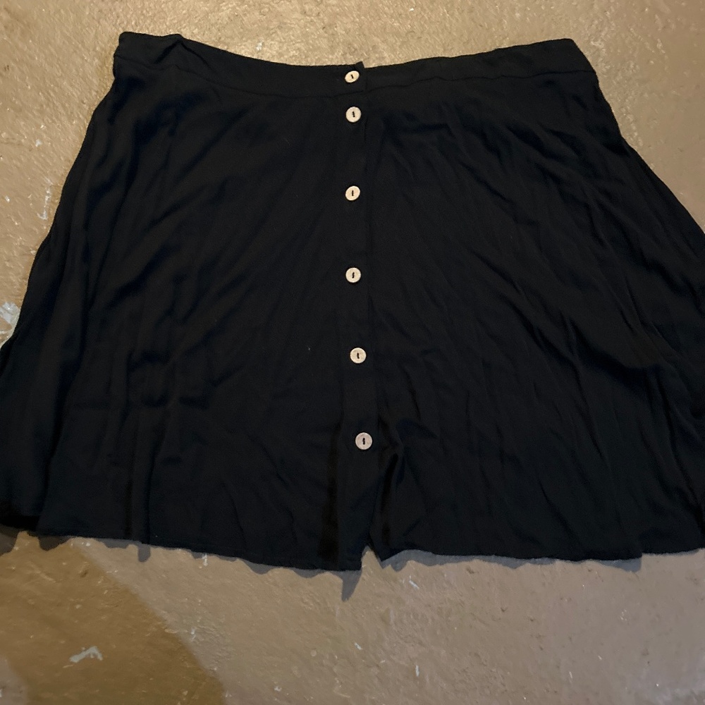 Black shirt with buttons